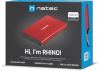 Zewnętrzna obudowa dysku Natec Rhino Go SATA 2.5cala USB 3.0 Czerwony